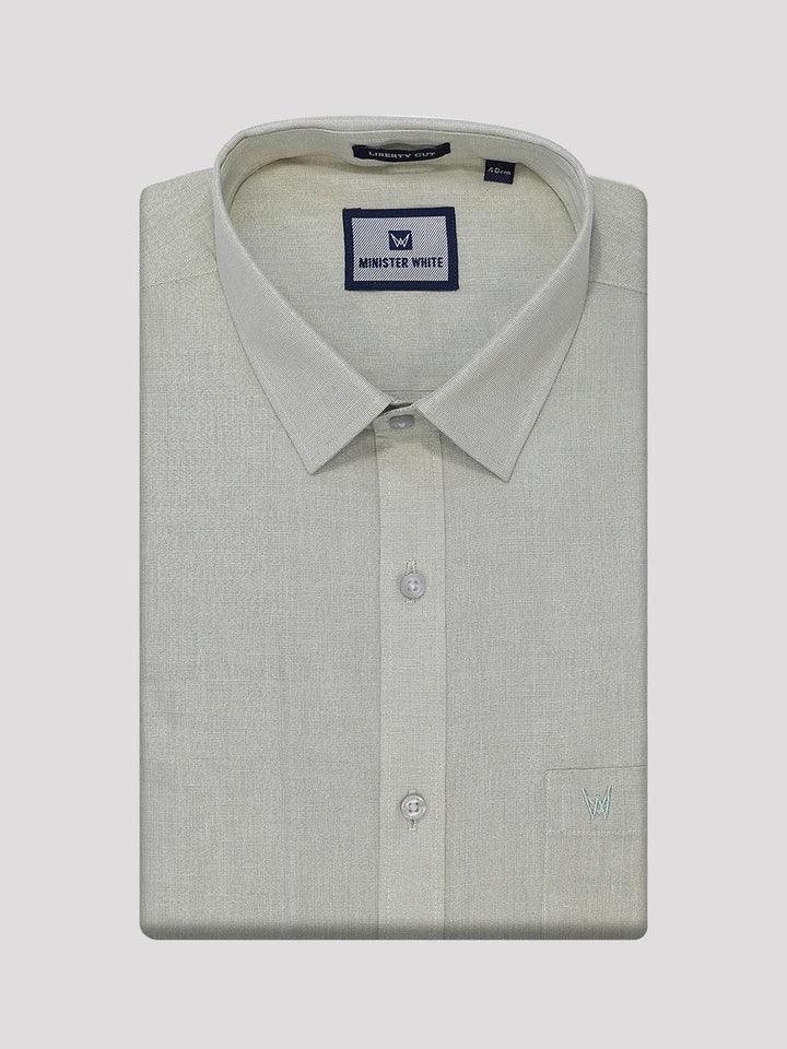 Mens Olive Green Colour Tissue Shirt Lavish