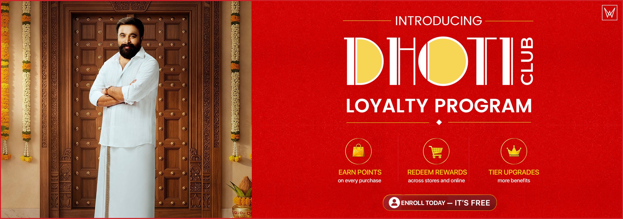 Minister White DHOTI CLUB - Loyalty Program