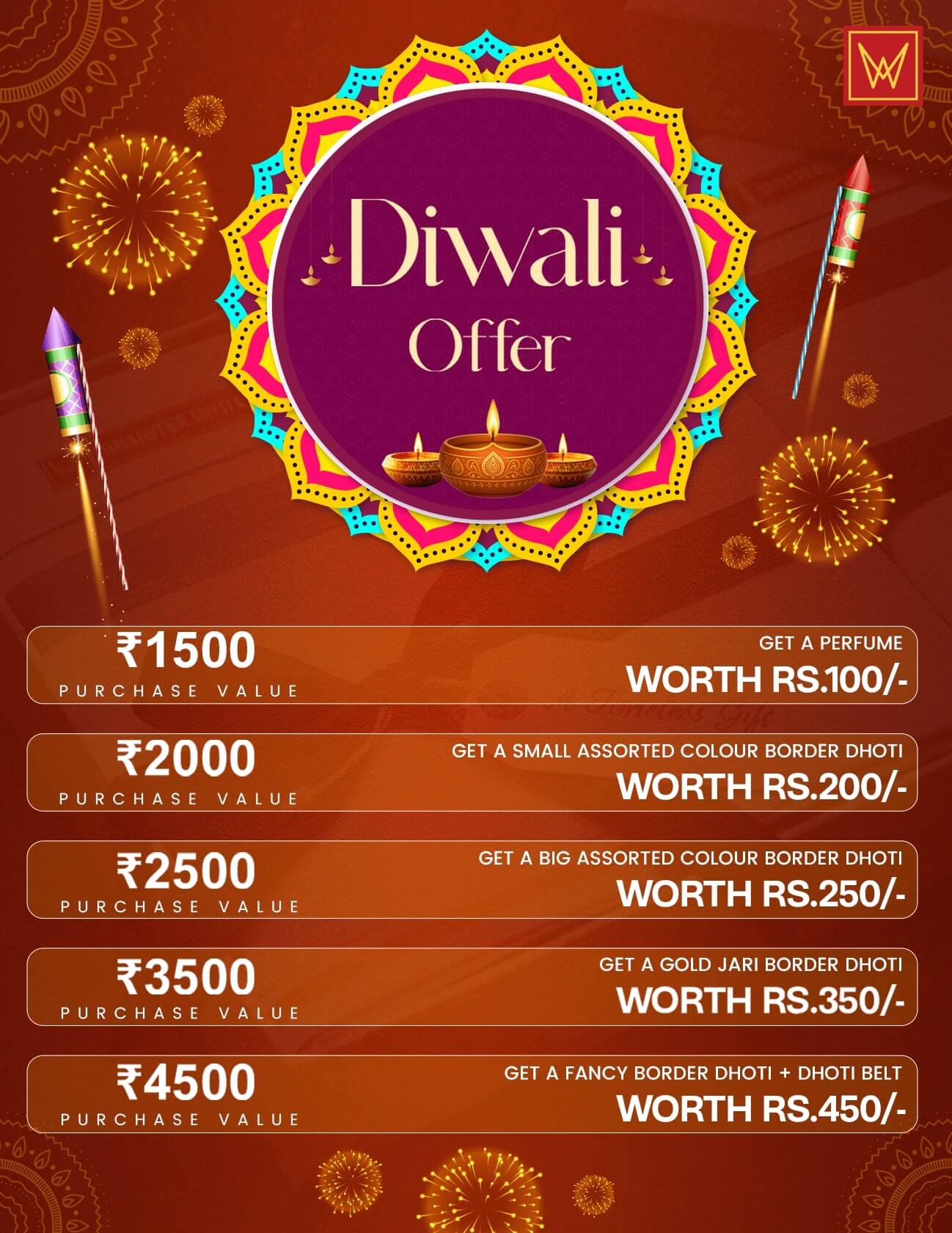 Minister White Diwali Offer banner