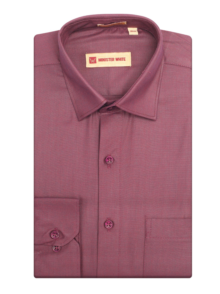 Men's Dark Wine Color Shirt Casper Trends