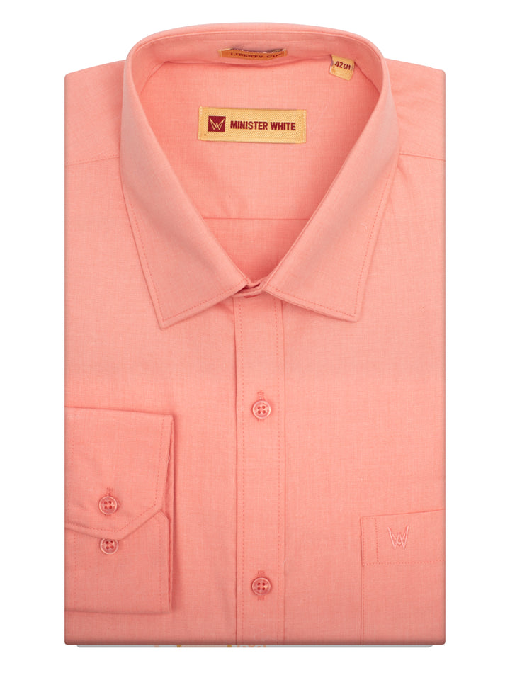 Men's Peach Color Shirt Casper Trends