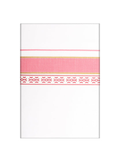 Men's Pink Color Fancy Printed Border Dhoti Casper Trends