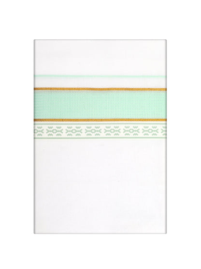 Men's Sea Green Color Fancy Printed Border Dhoti Casper Trends