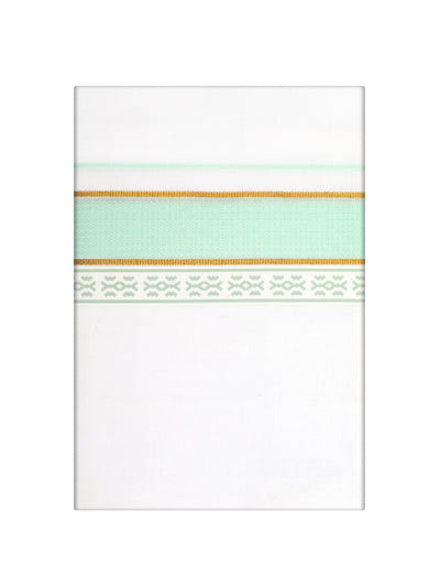 Men's Sea Green Color Fancy Printed Border Dhoti Casper Trends