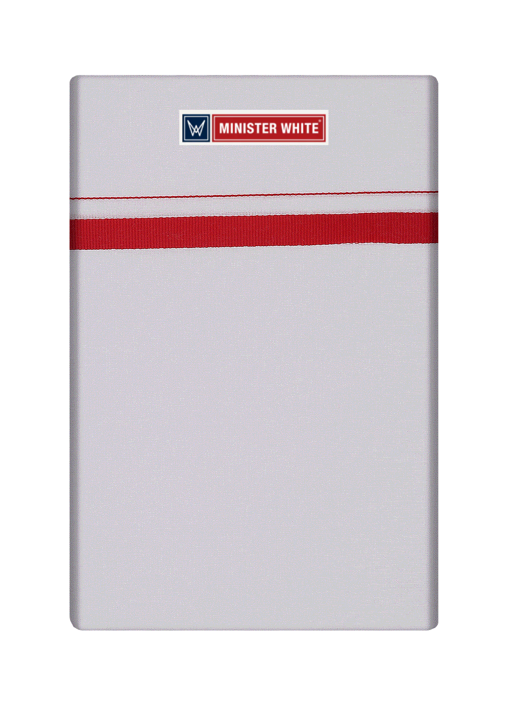 Mens Cotton White Single Layered Dhoti with Big Border - Vishant by Minister White