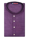 Men's Art silk Purple Mandarin Collar Fashion Kurta 12001