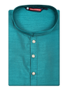 Men's Art silk Emerold Green Mandarin Collar Fashion Kurta 12001
