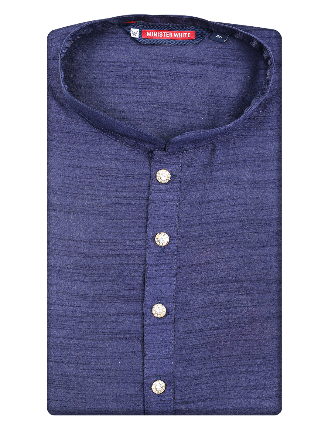 Men's Art silk Violet Mandarin Collar Fashion Kurta 12001