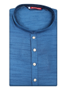 Men's Art silk Blue Mandarin Collar Fashion Kurta 12001
