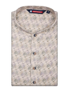 Men's Cotton Beige Mandarin Collar Fashion Kurta 30123
