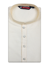 Men's Art silk Cream Mandarin Collar Fashion Kurta 12001