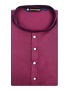 Men's Art silk Purple Mandarin Collar Fashion Kurta 12003