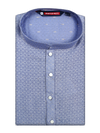 Men's Art silk Light Blue Mandarin Collar Fashion Kurta 12004