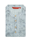 Men's Cotton Grey Mandarin Collar Fashion Kurta 30215