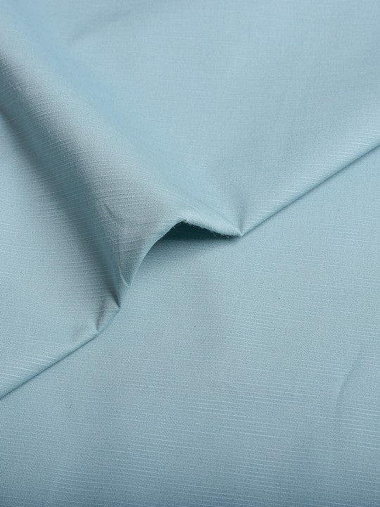 Men's Plain Cotton Blend Light Blue Color Shirting Wonder 6