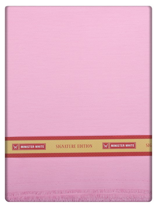 Men's Plain Cotton Blend Pink Color Shirting Wonder 7