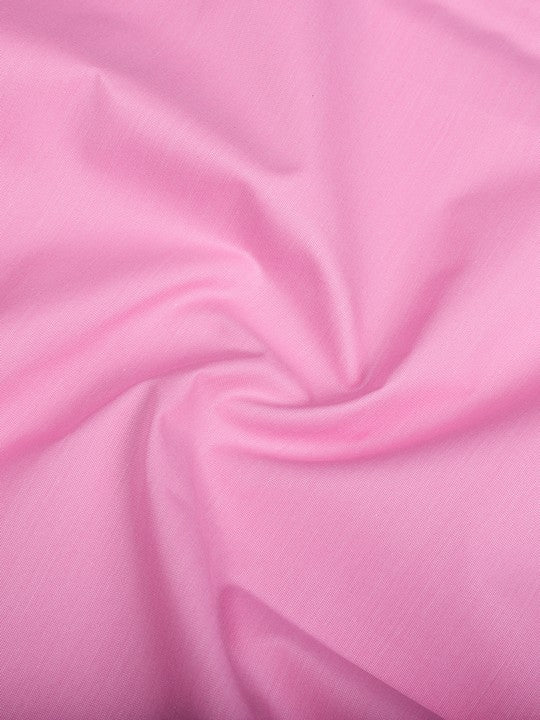 Men's Plain Cotton Blend Pink Color Shirting Wonder 7