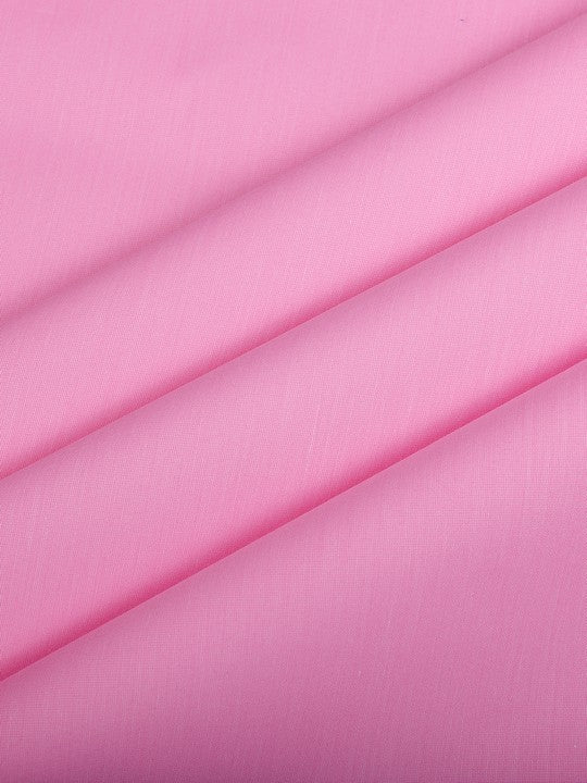 Men's Plain Cotton Blend Pink Color Shirting Wonder 7
