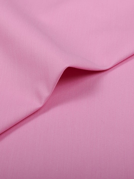 Men's Plain Cotton Blend Pink Color Shirting Wonder 7