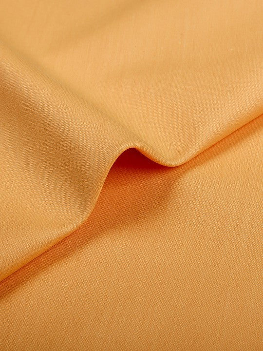 Men's Plain Cotton Blend Yellow Color Shirting Wonder 4