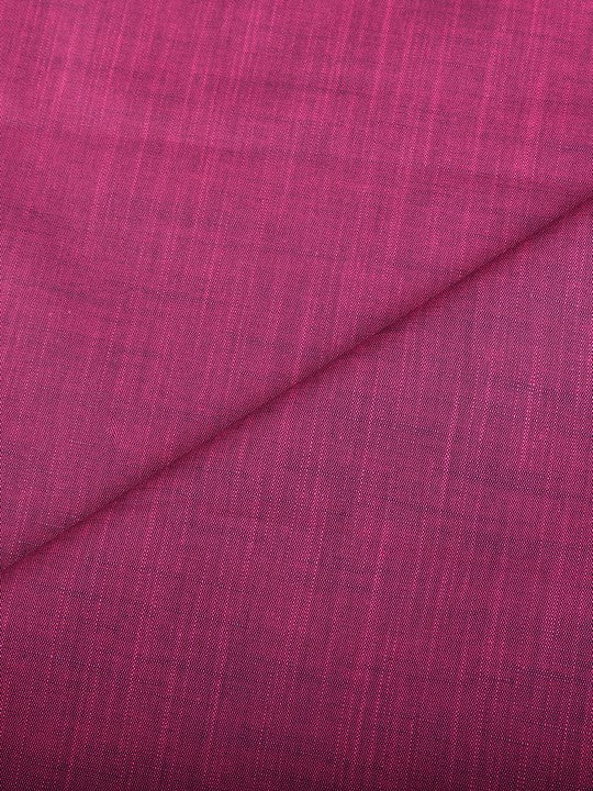 Men's Plain Cotton Blend Magenta Color Shirting Wonder 3