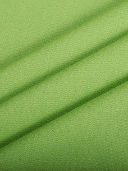Men's Plain Cotton Blend Parrot Green Color Shirting Wonder 1
