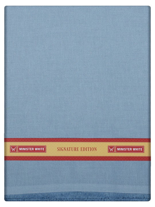 Men's Plain Cotton Blend Light Gray Color Shirting Wonder 8