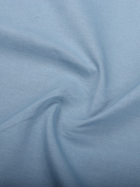 Men's Plain Cotton Blend Light Gray Color Shirting Wonder 8