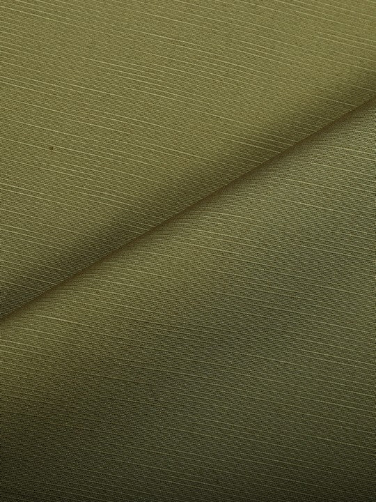 Men's Plain Cotton Blend Olive Green Color Shirting Wonder 5