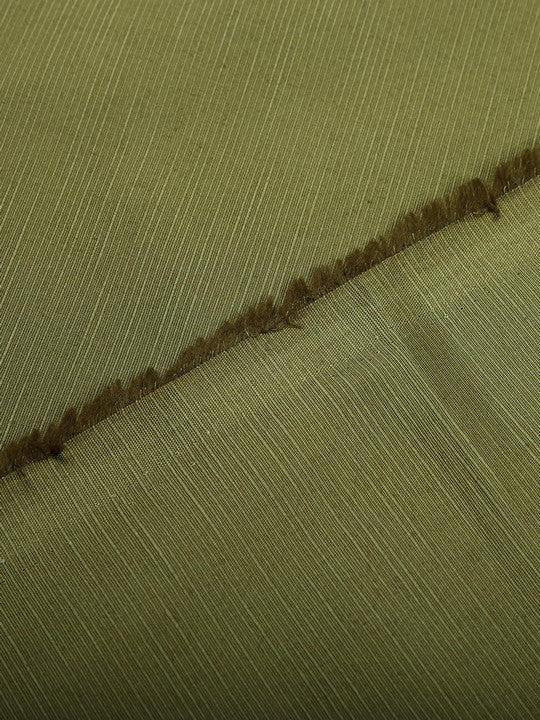 Men's Plain Cotton Blend Olive Green Color Shirting Wonder 5