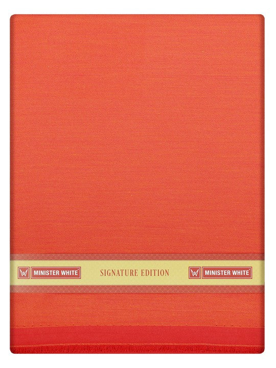 Men's Plain Cotton Blend Brick Red Color Shirting Wonder 2