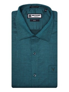 Men's Premium Cotton Regular Fit Turquoise Shirt Opal