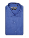 Men's Premium Cotton Regular Fit Cobalt Blue Shirt Opal