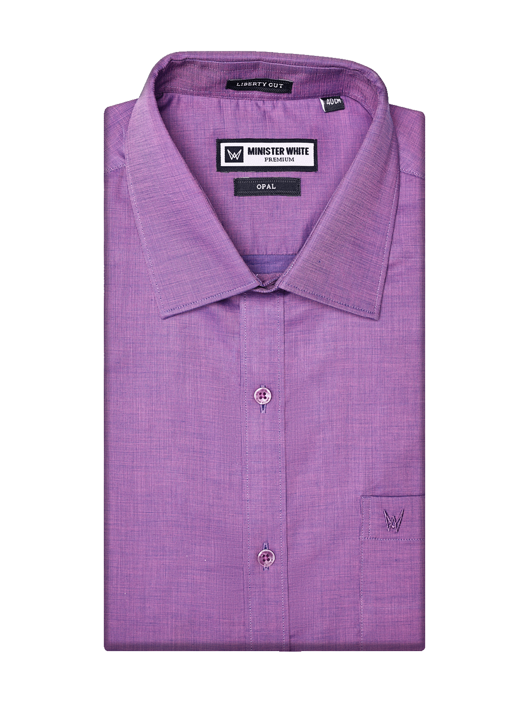 Men's Premium Cotton Regular Fit Purple Shirt Opal
