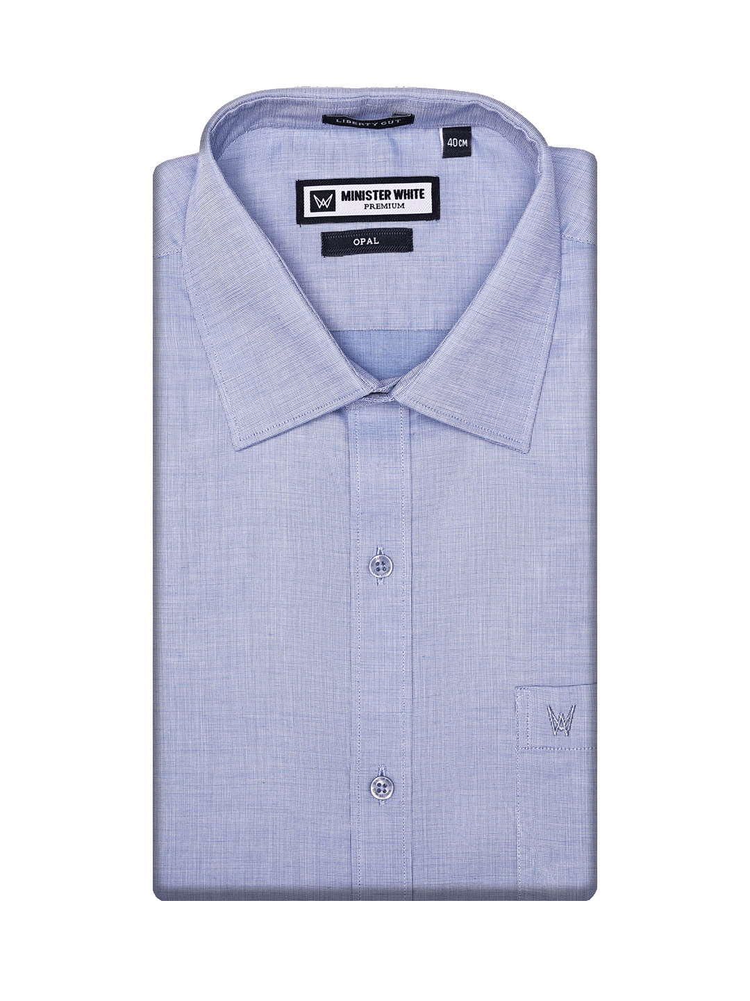 Men's Premium Cotton Regular Fit Light Blue Shirt Opal