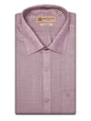 Men's Pure Linen Regular Fit Mauve Colour Shirt Oularo