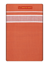 Mens Medium Kavi Cotton Single Layered Dhoti with Assorted Border Pambavasa