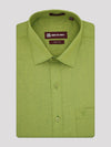 Mens Cotton Regular Fit Parrot Green Colour Shirt Festive