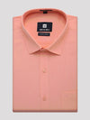 Mens Cotton Regular Fit Peach Colour Shirt Divine Touch