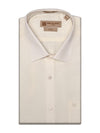 Men's Pure Linen Regular Fit Cream Colour Shirt Pixel