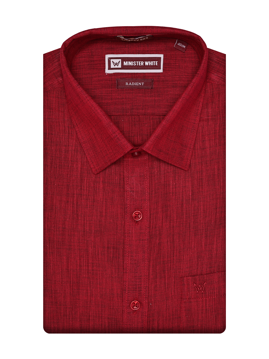 Men's Premium Cotton Linen Regular Fit Red Shirt Radient