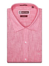 Men's Premium Cotton Linen Regular Fit Pink Shirt Radient
