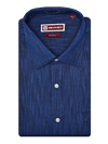 Men's Premium Cotton Linen Regular Fit Navy Shirt Radient