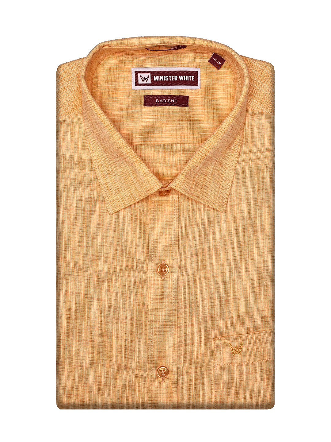 Men's Premium Cotton Linen Regular Fit Yellow Shirt Radient