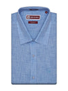 Men's Premium Cotton Linen Regular Fit Blue Shirt Radient