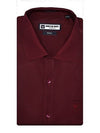 Men's Premium Cotton Regular Fit Maroon Shirt Rosal