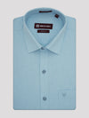 Mens Cotton Regular Fit Sea Blue Colour Shirt Festive