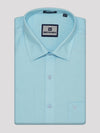 Mens Cotton Linen Regular Fit Sky Blue Colour Shirt Azuro Linen