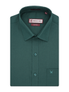 Mens Premium Poly Cotton Regular Fit Green Colour Shirt Gloster