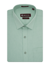 Mens Cotton Regular Fit Sea Green Colour Shirt Festive